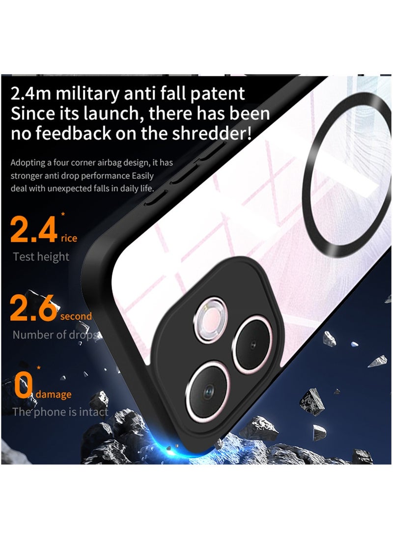 Magnetic Phone Case for Oppo A5 Pro 5G Protector Magnetic Suction Car Phone Case with Anti Drop Function,Yellow-proof, Shock-proof and Drop-proof Phone Cover - Image 3